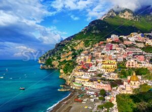 Positano, a picturesque village on Amalfi coast, Italy