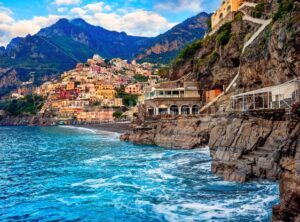 Positano on Amalfi coast, Naples, Italy