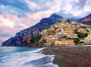 Positano town on Amalfi coast, Italy