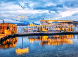 Christmas time on Lake Lucerne, Switzerland