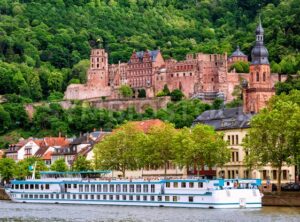 Heidelberg city on Neckar river, Germany