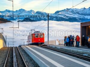 Rigi Kaltbad alpine railway station, Switzerland