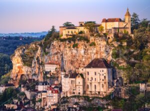 Rocamadour historical old town, France