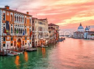 Sunrise on Canal Grande in Venice, Italy