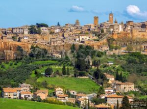 Orvieto, walled hilltop town in Umbria, Italy - GlobePhotos - royalty free stock images