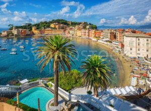 Bay of Silence in Sestri Levante Old town, Italy