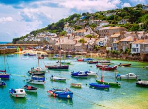 Fishing port of Mousehole village, Cornwall, England