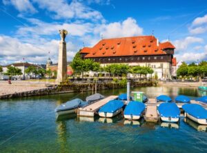 Konstanz, Germany, a port town on Lake Constance