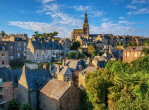 Medieval Old town of Dinan, Brittany, France