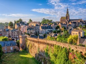 Medieval Old town of Dinan, Brittany, France