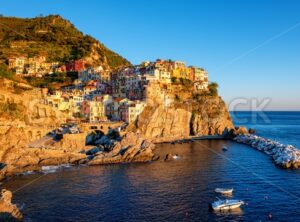 Picturesque village Manarola in Cinque Terre, Italy
