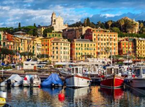 Santa Margherita Ligure port and Old town, Rapallo, Genoa, Italy