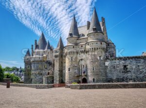 Chateau de Vitre castle in Brittany, France