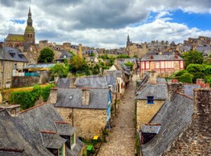 Historical Dinan Old town, Brittany, France