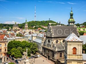 Lviv historical ctiy center, Ukraine - GlobePhotos - royalty free stock images