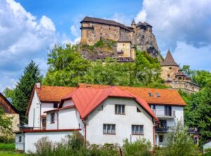 Orava castle in Oravsky Podzamok, Slovakia