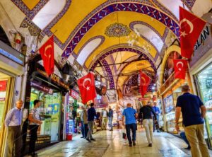 Grand Bazaar covered market in Istanbul, Turkey