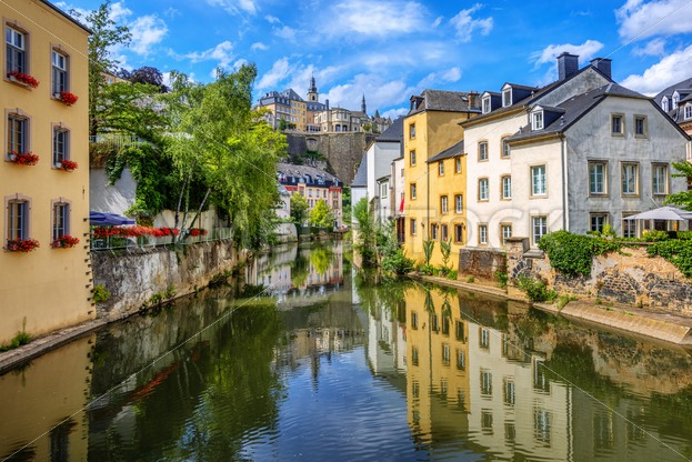 Luxembourg city, Grund quarter and the Old town - GlobePhotos - royalty ...