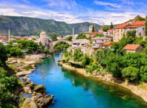 Historical Mostar Old town, Bosnia and Herzegovina - GlobePhotos - royalty free stock images
