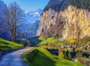 Lauterbrunnen valley in swiss Alps mountains, Switzerland - GlobePhotos - royalty free stock images
