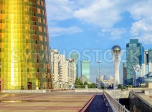 Nur-Sultan Astana modern skyline, Kazakhstan - GlobePhotos - royalty free stock images