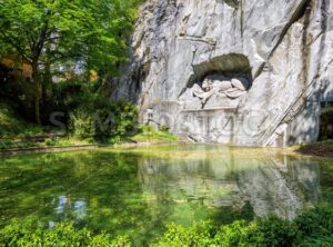 The Lion of Lucerne Monument, Switzerland - GlobePhotos - royalty free stock images