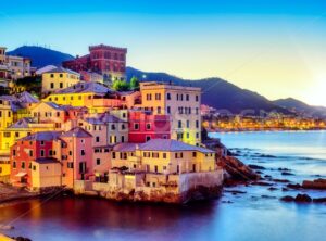 Boccadasse village in Genoa city, Italy - GlobePhotos - royalty free stock images
