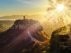Civita di Bagnoregio, Viterbo, Italy, on sunrise - GlobePhotos - royalty free stock images