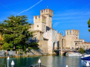 Historical Scaligero Castle in Sirmione, Italy - GlobePhotos - royalty free stock images