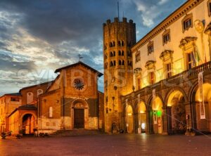 Orvieto Old town, Italy, at night - GlobePhotos - royalty free stock images