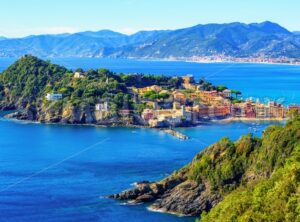 Panoramic view of Sestri Levante, Liguria, Italy - GlobePhotos - royalty free stock images