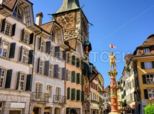 Solothurn city, Switzerland, historical Old town center - GlobePhotos - royalty free stock images