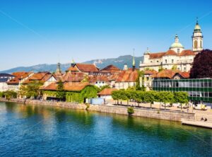 Solothurn city on Aare river, Switzerland - GlobePhotos - royalty free stock images