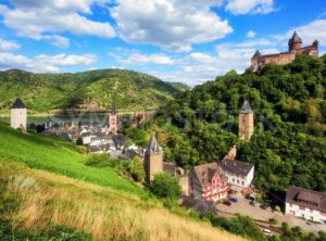 Bacharach, Germany, romantic town in Rhine river valley