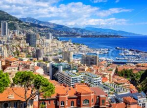 Monte Carlo city skyline, Monaco - GlobePhotos - royalty free stock images