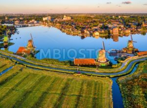 Zaanse Schans windmills, Zaandam, Netherlands - GlobePhotos - royalty free stock images