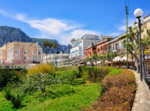 Capri town center, Naples, Italy