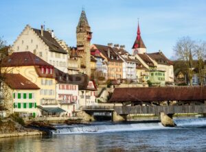 Bremgarten historical Old town, Aargau, Switzerland