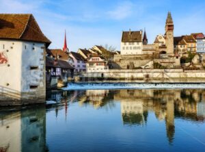 Bremgarten historical Old town, Switzerland