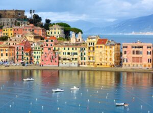 Sestri Levante resort town in Liguria, Italy