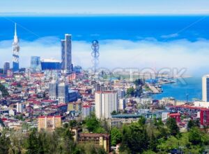 Batumi city on Black sea coast, Georgia