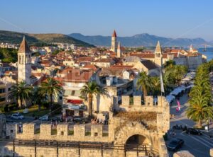 Historical walled Old town of Trogir, Croatia