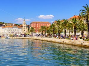 Split city on Adriatic sea, Croatia