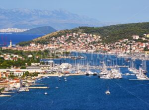 Trogir town and port, Adriatic sea, Croatia
