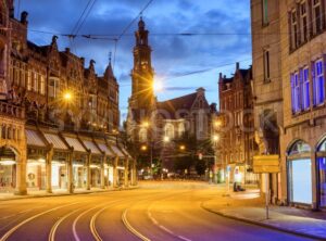 Westerkerk church in Amsterdam city center, Netherlands