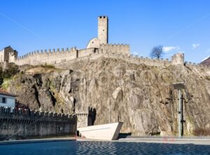 Castelgrande castle in Bellinzona Old town, Switzerland