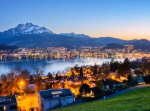 Panoramic view of Lucerne city, Switzerland