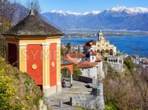 Sacred Mount and sanctuary Madonna del Sasso, Locarno, Switzerland