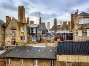 Historical houses in Saint-Malo, France