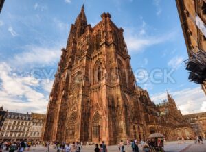 Strasbourg gothic Cathedral, Alsace, Strasbourg, France